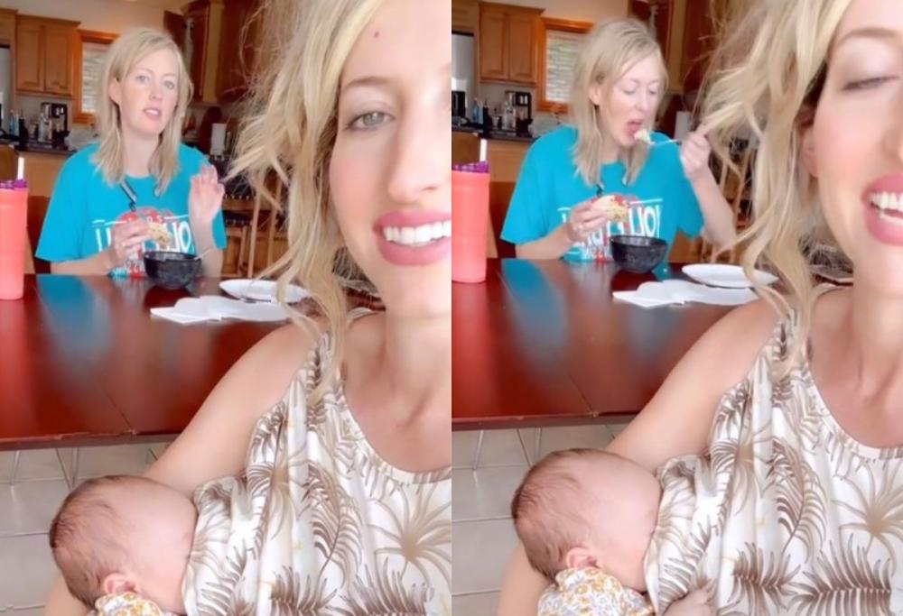 Allatta il figlio della sorella: "Non ci vedo niente di male"