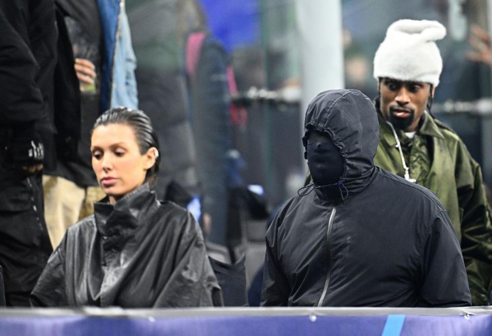 Ye a San Siro per Inter-Atletico Madrid insieme a Ty Dolla Sign