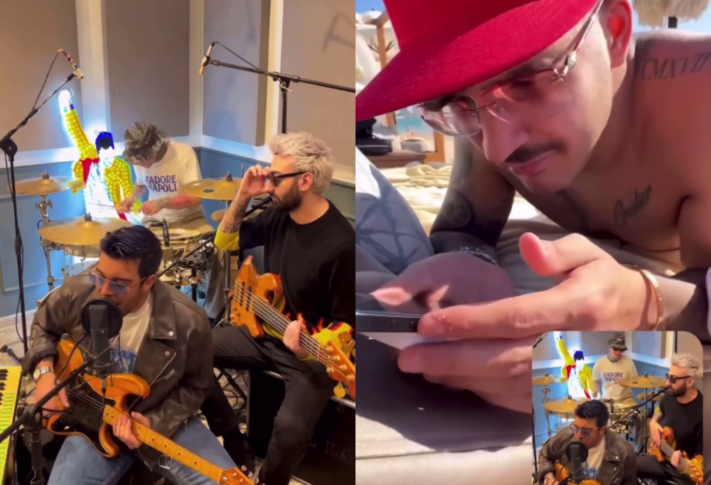 The Kolors, versione funk di “I p’ me, tu p’ te”: la reazione di Geolier