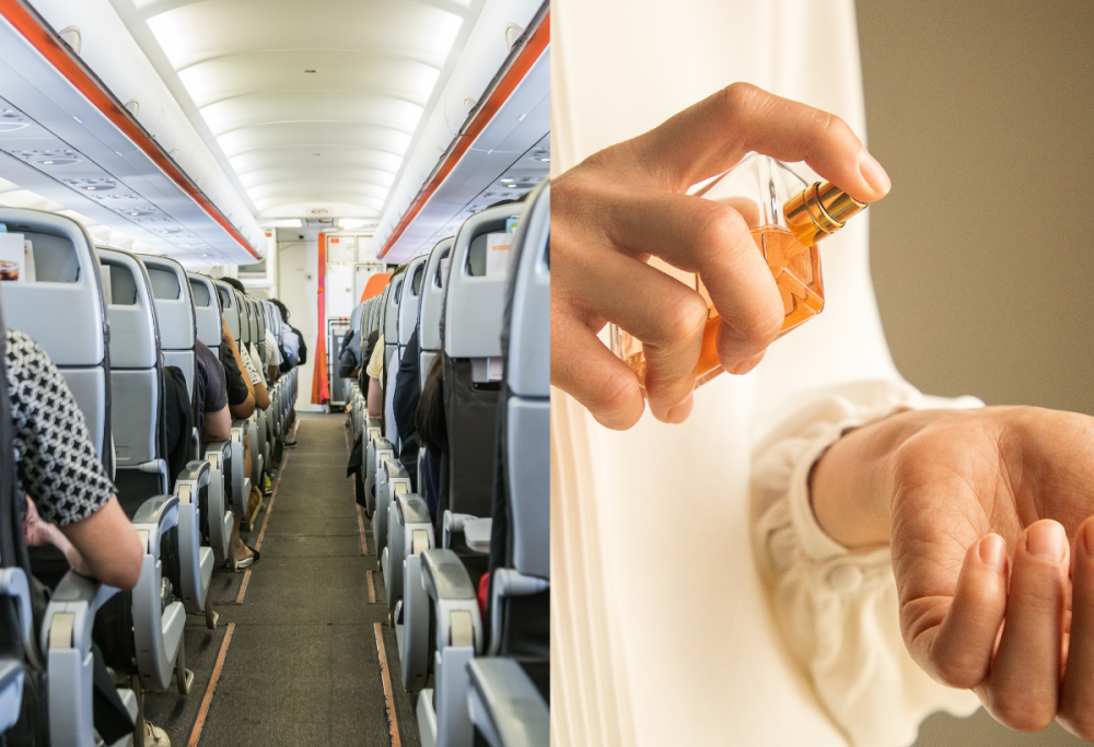 Profumo in aereo: ecco i motivi per cui non dovreste indossarlo