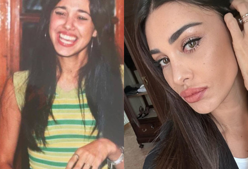 Belen posta una foto di lei a 14 anni: “Con tanti filler in meno”