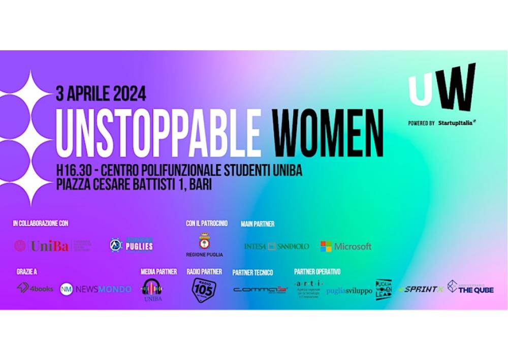 Il 3 aprile la community di Unstoppable Women si riunisce in Puglia! 