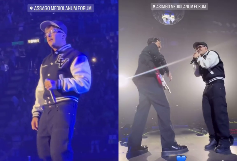 I The Kolors al Forum cantano “I p’ me, tu p’ te” con Geolier