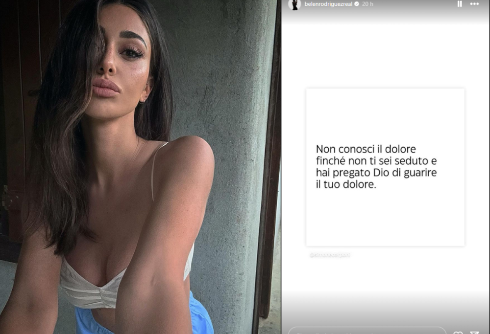 Belen ammette: la fede in Dio l'ha aiutata a superare il dolore
