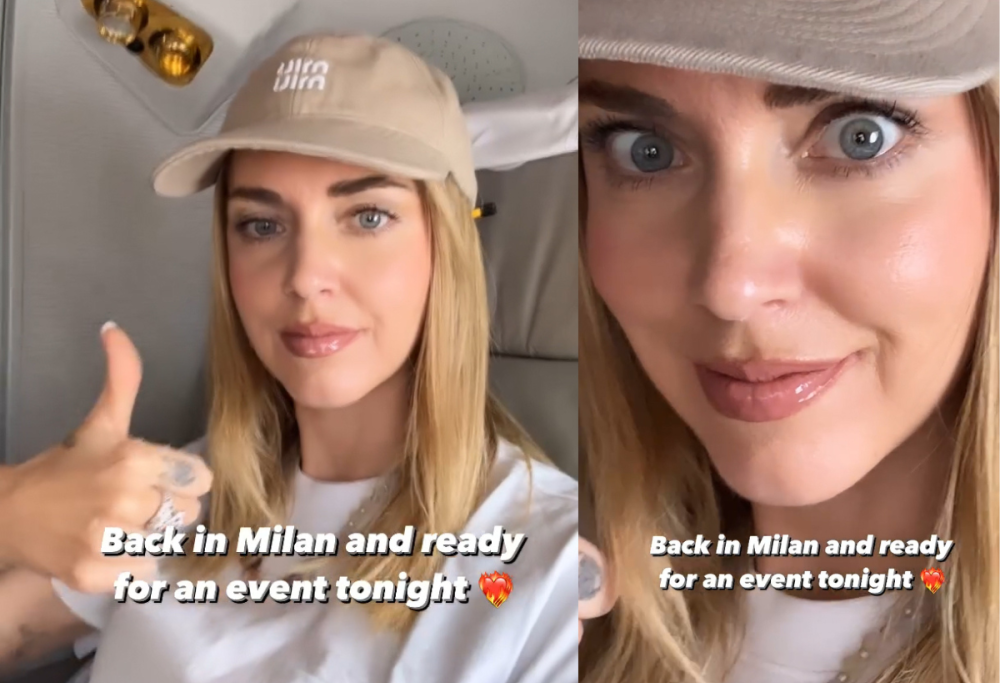 Chiara Ferragni rientra a Milano con “gli occhi felici”