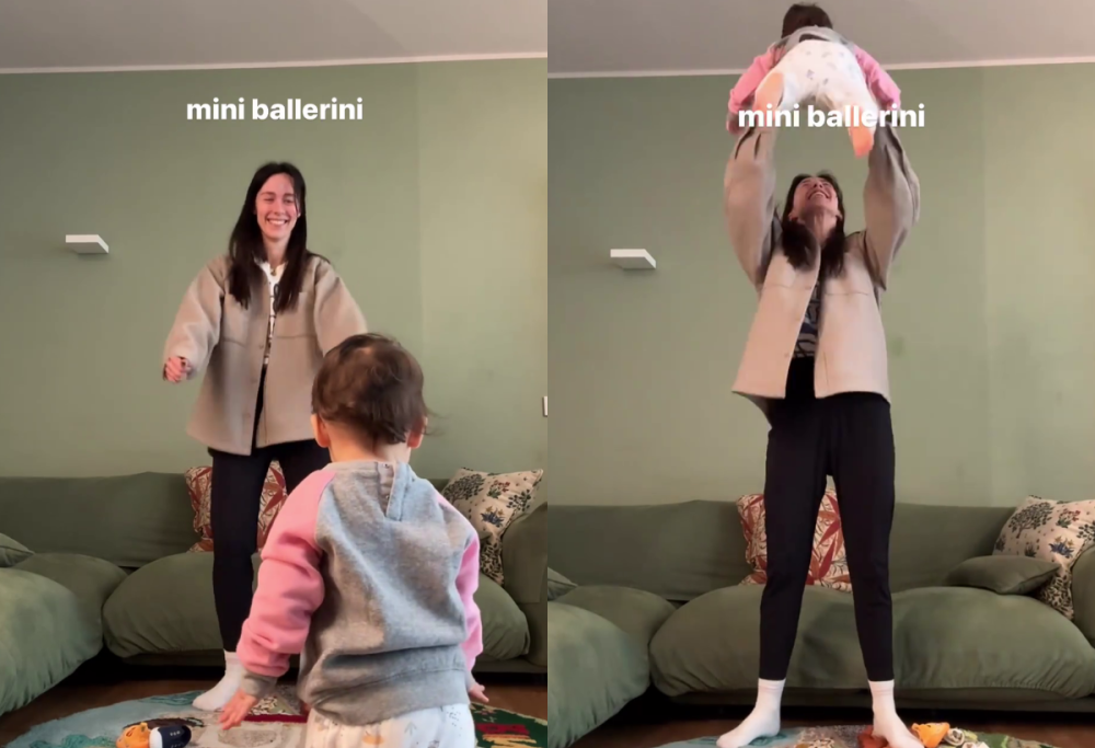 Aurora Ramazzotti balla con il figlio Cesare: video incanta i fan