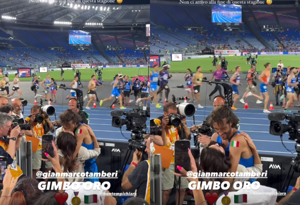 Gimbo Tamberi campione d’Europa: l’emozione sua e della moglie