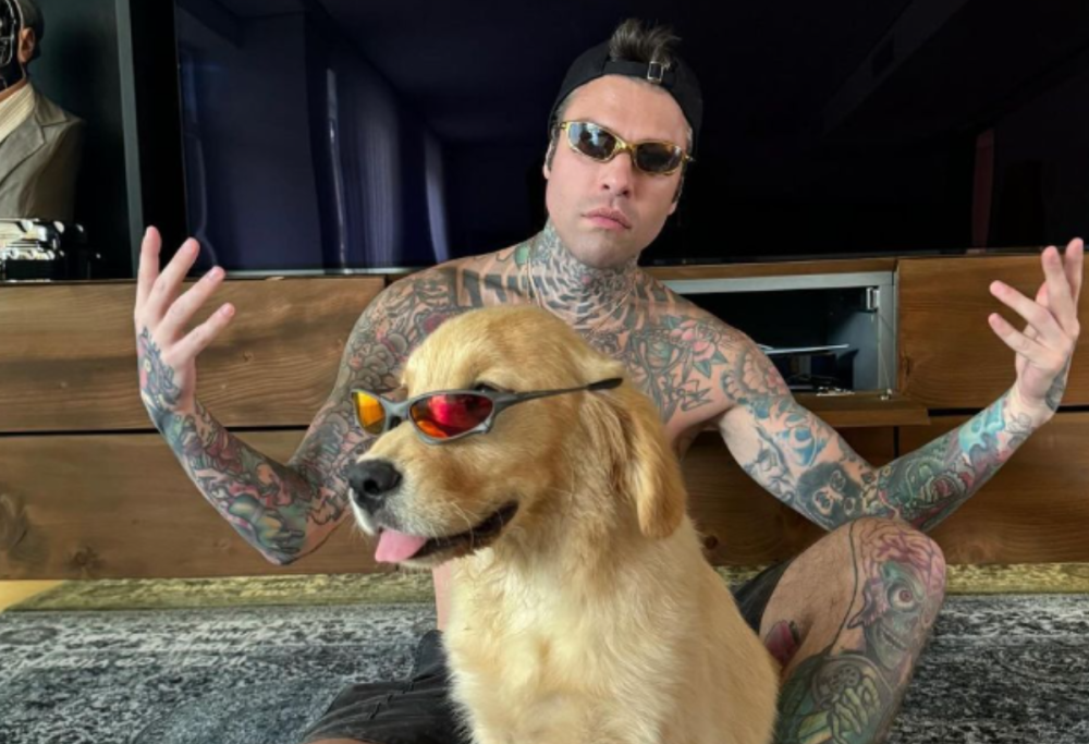 Fedez torna sui social con un nuovo golden retriever