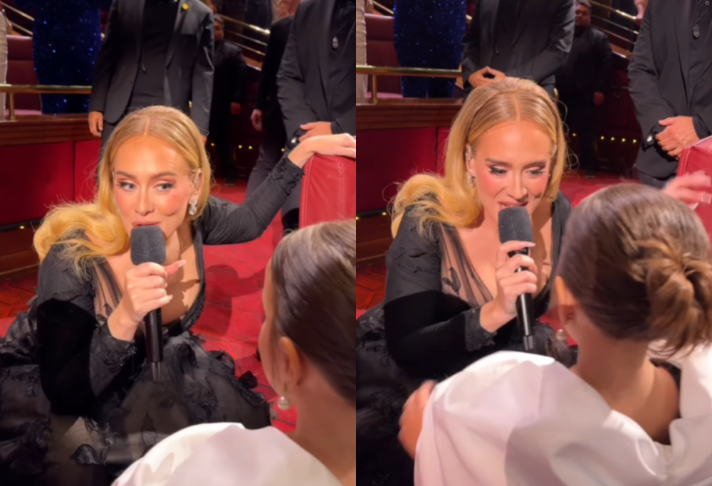 Adele a tu per tu con una “mini Adele”: una bambina vestita come lei