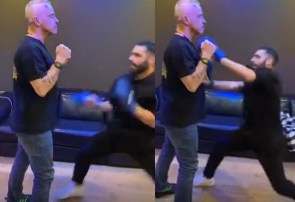 Eros Ramazzotti contro il campione olimpico di karate: il video