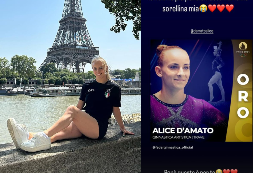 Asia D’Amato, sorella di Alice: “Papà, quest’oro è per te”