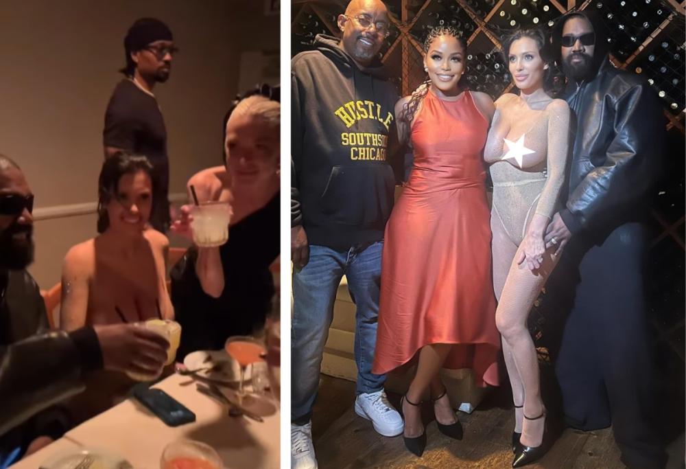 Bianca Censori e l'ennesimo completino nude sfoggiato al party