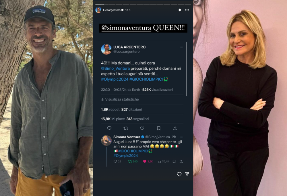 Argentero e Ventura: il siparietto social per le 40 medaglie azzurre