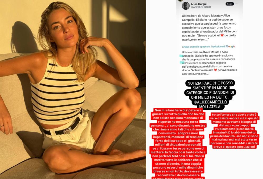 Alice Campello difende Morata: “Non merita le accuse”
