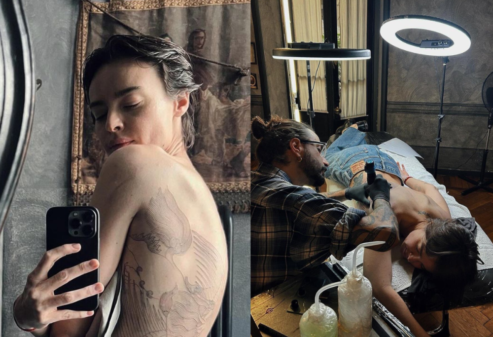 Kasia Smutniak mostra il nuovo tatuaggio: una dedica a Taricone?