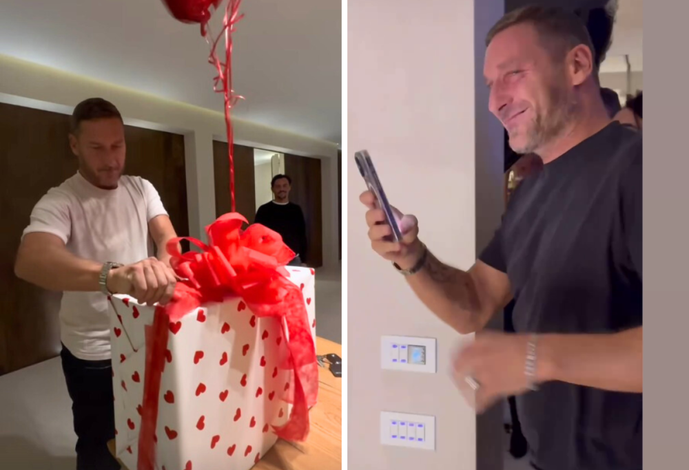Totti compie gli anni, Isabel lo commuove con una letterina