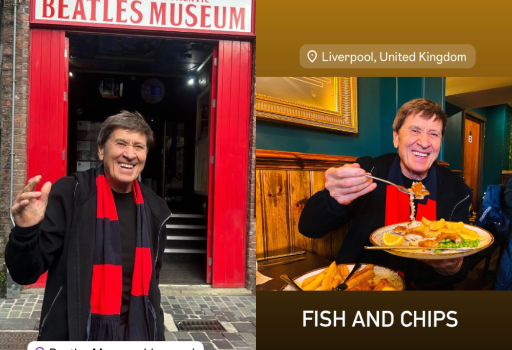 Gianni Morandi a Liverpool per il Bologna: “Nella città dei Beatles”