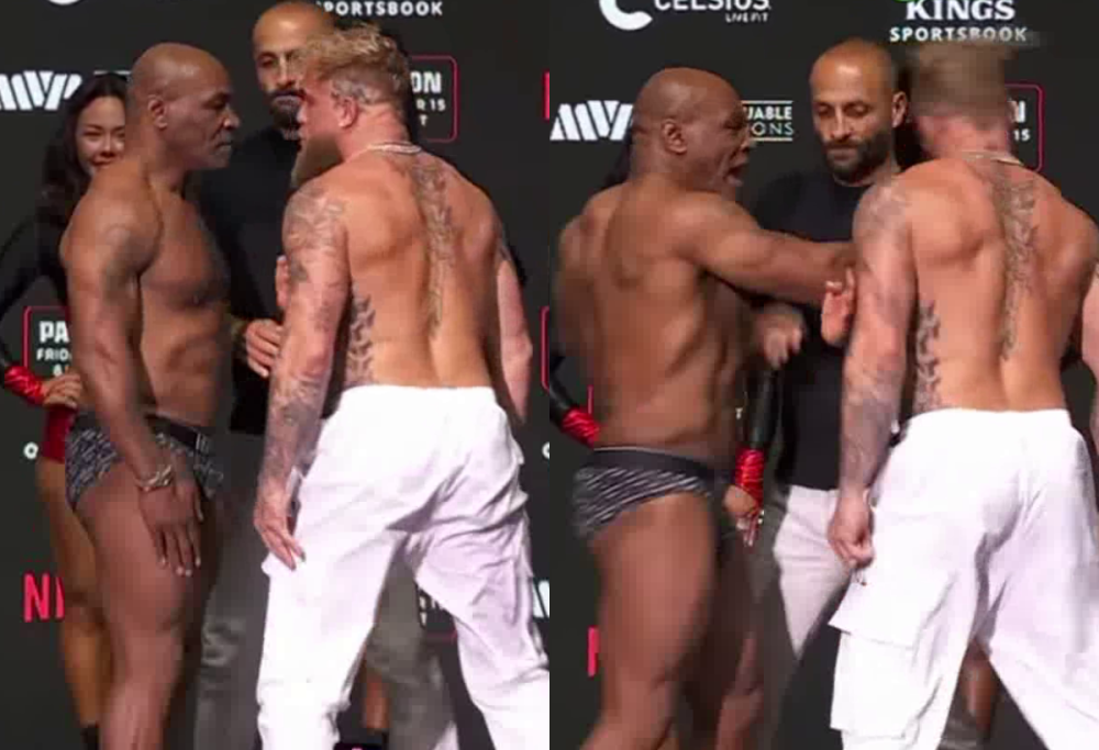 Jake Paul provoca Tyson che risponde dandogli uno schiaffo