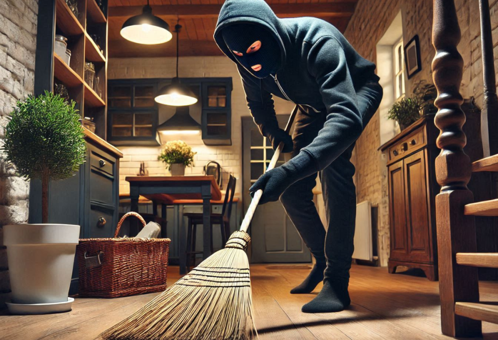 Ladro si intrufola in casa e si mette a fare le pulizie: la storia