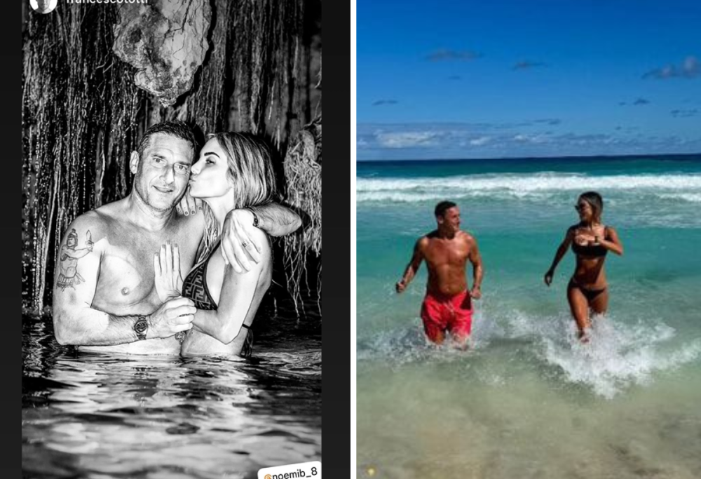 Francesco Totti in vacanza ai Caraibi: le foto con i figli e Noemi