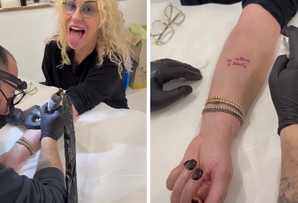Antonella Clerici e il tatuaggio insieme alla figlia: cosa significa