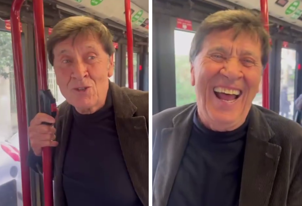 Gianni Morandi viaggia in autobus a Bologna: “Non ho una lira”