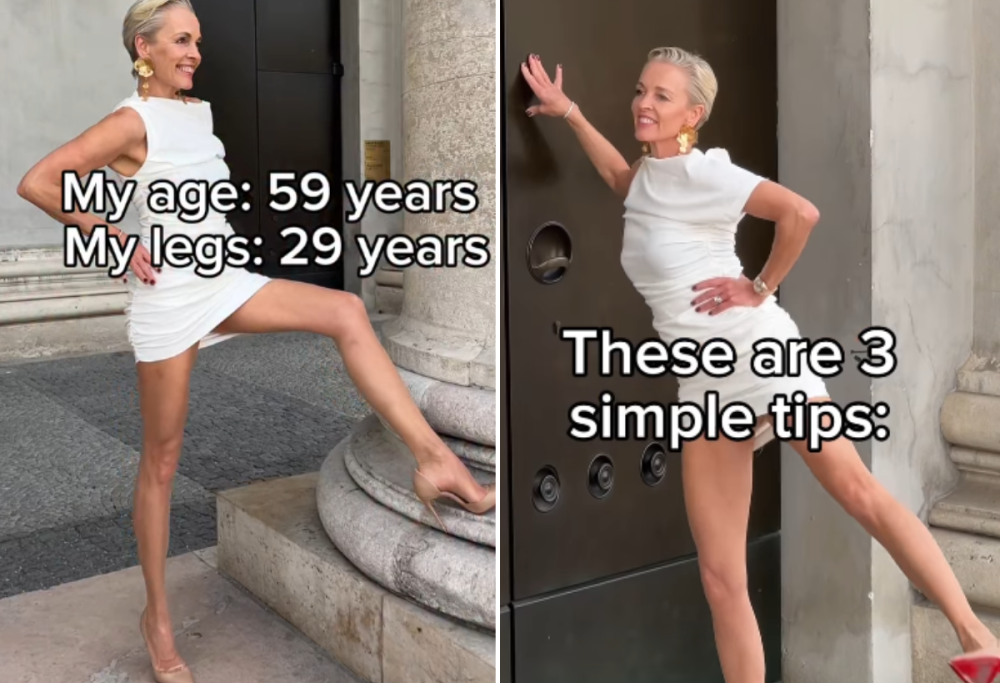 Influencer di 59 anni rivela come mantenere le gambe giovani