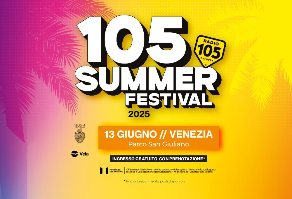 La line-up della seconda tappa del 105 Summer Festival