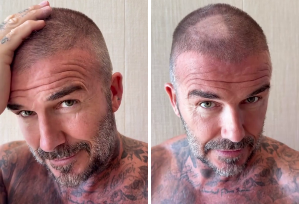 David Beckham parrucchiere fai da te: il risultato è esilarante