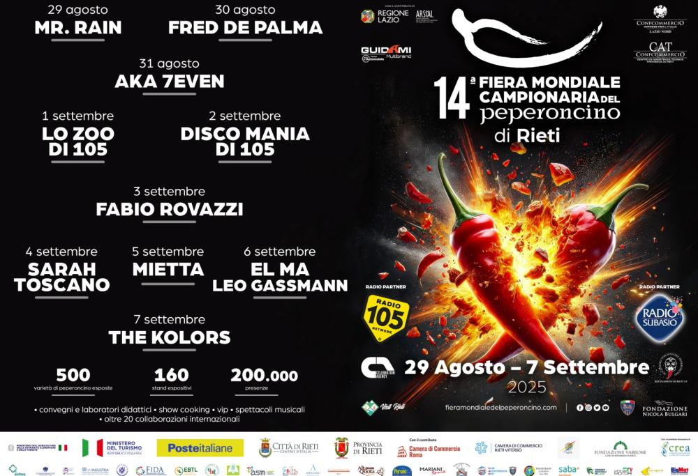 Torna la Fiera Mondiale Campionaria del Peperoncino