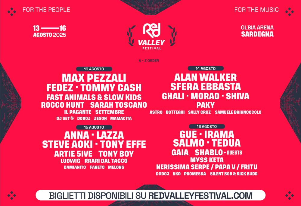 RED VALLEY FESTIVAL TORNA NEL 2025 PER CELEBRARE IL 10° ANNIVERSARIO