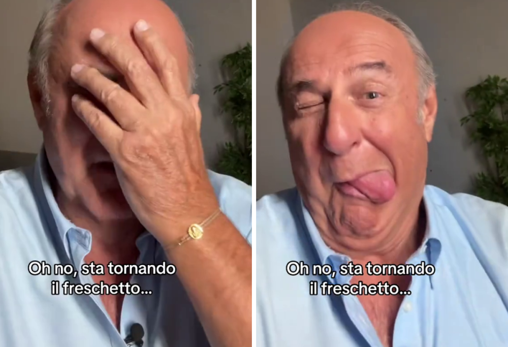 Gerry Scotti sempre più virale su TikTok: spopola il trend “Oh no..”
