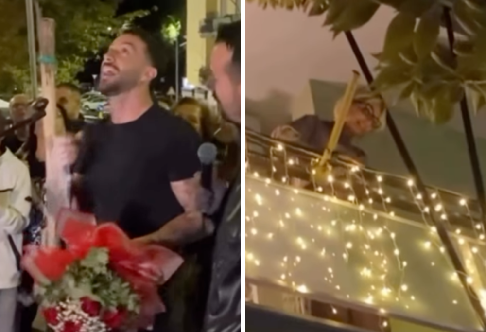 Andreas Müller emoziona Veronica con una serenata prima del “sì”