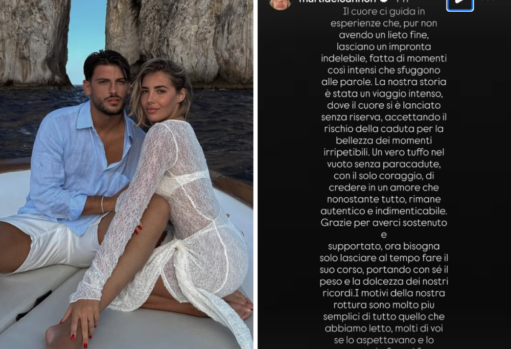 Martina De Ioannon e Ciro Solimeno si dicono addio dopo 8 mesi