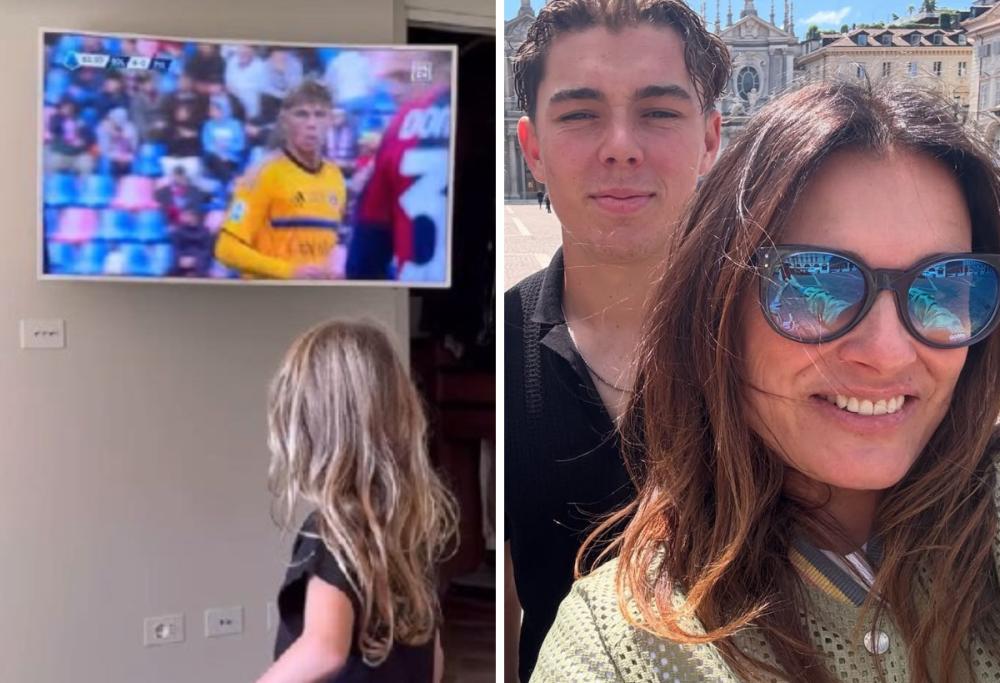 Esordio in Serie A per Louis Buffon: il tifo di mamma Alena Seredova