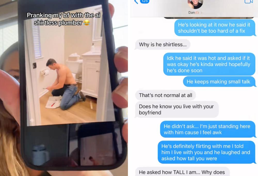 Scherzo idraulico sexy: il trend TikTok per testare la gelosia