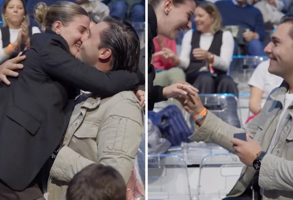 ATP Finals, sugli spalti arriva la proposta di matrimonio: il video