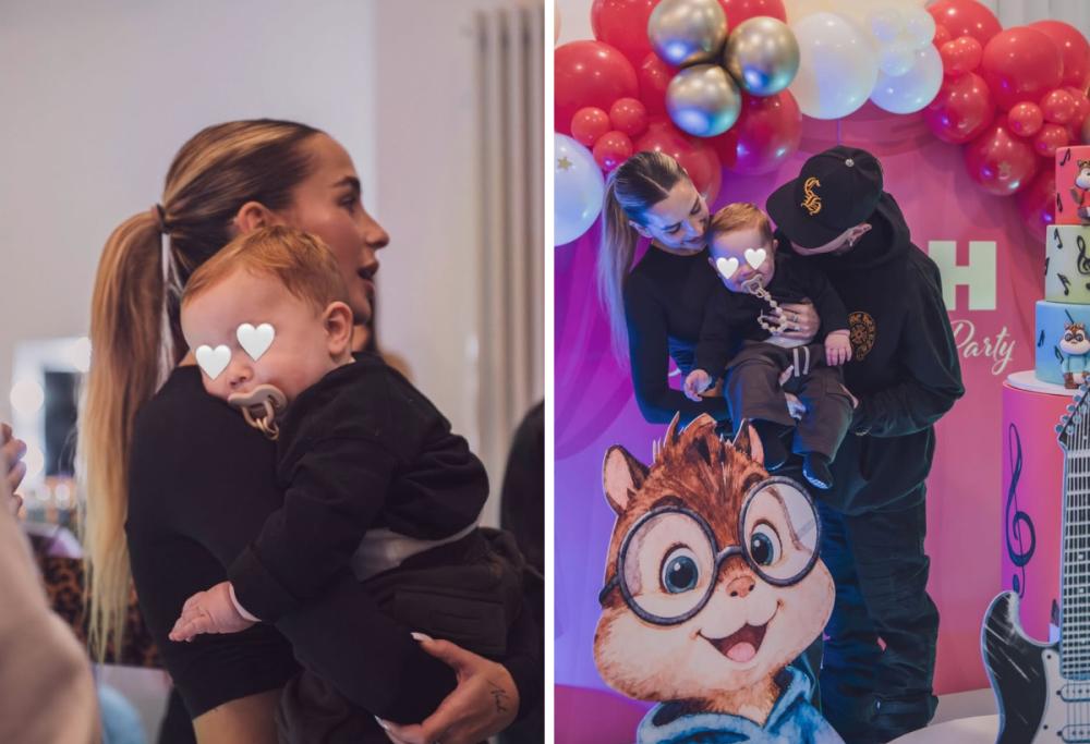 Lazza e Greta Orsingher festeggiano il primo compleanno di Noah