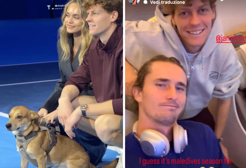 Sinner incontra Zverev sul volo: lui spoilera dove andrà in vacanza