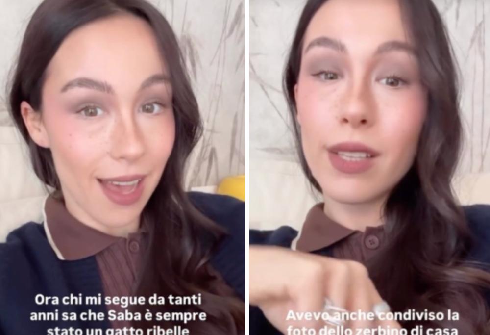 Aurora Ramazzotti: “Il mio gatto non abita più con noi”