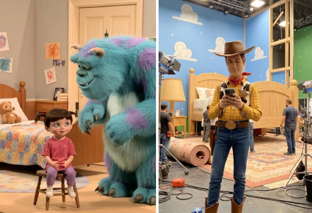 I video dei dietro le quinte di film cult creati con l’IA sono virali