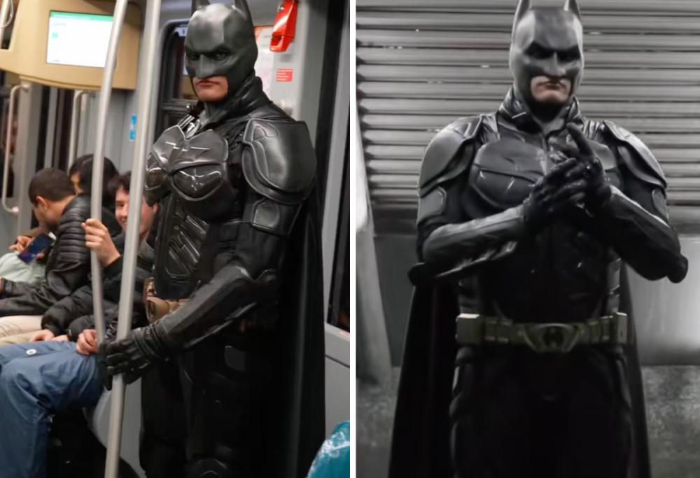 Come la presenza di “Batman” rende più gentili i pendolari in metro