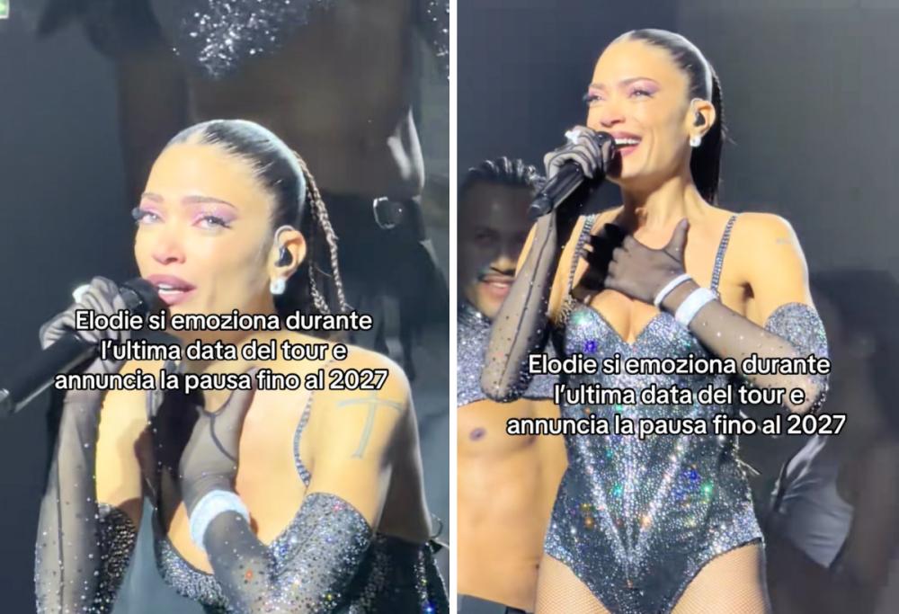Elodie in lacrime: “Ho scelto di fermarmi per un po' dai concerti”