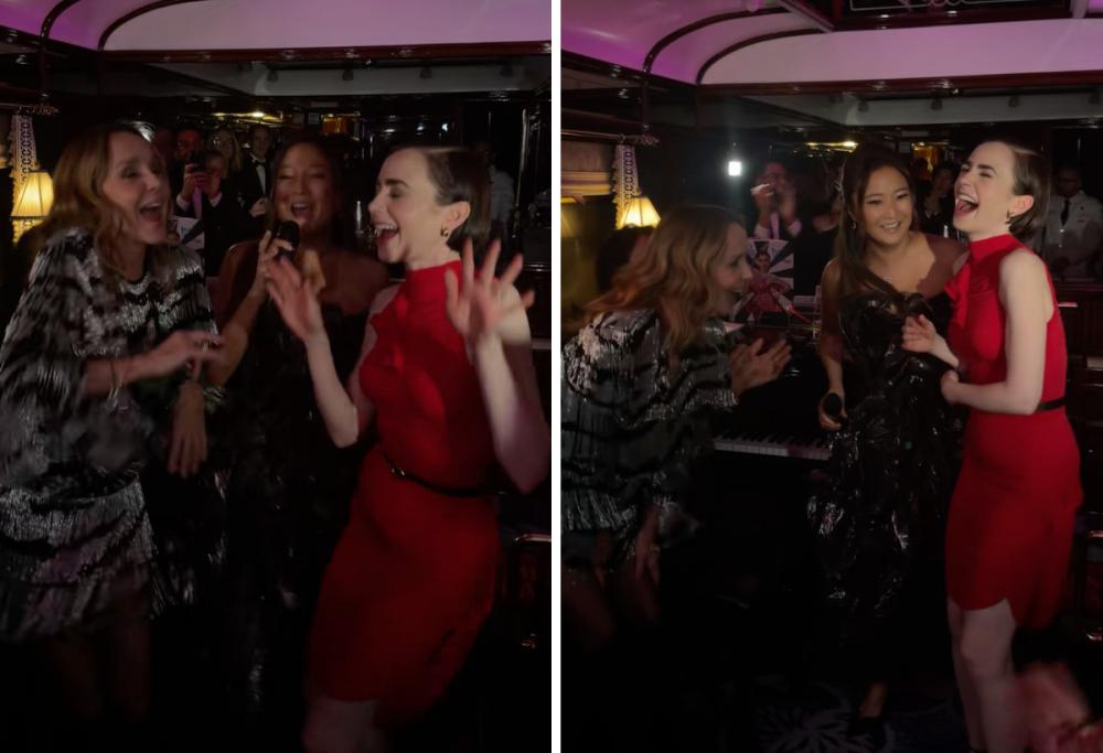 &ldquo;Emily in Paris&rdquo;: Lily Collins e il cast scatenati al karaoke