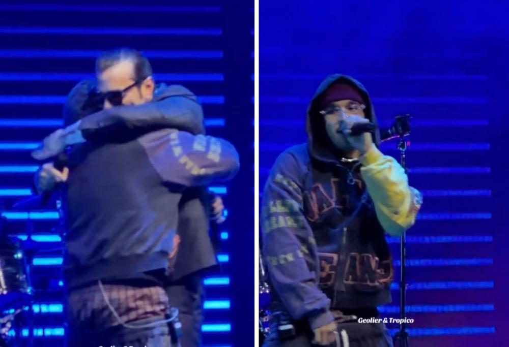 Geolier duetta con Tropico a sorpresa durante il live a Napoli