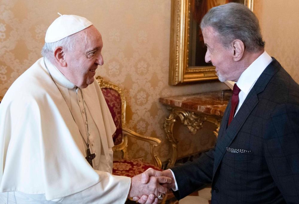 Sylvester Stallone incontra Papa Francesco: i dettagli dell'incontro