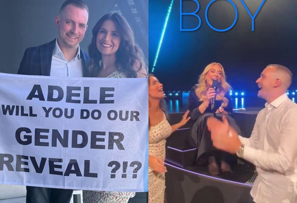 Adele e il gender reveal a sorpresa durante un suo concerto