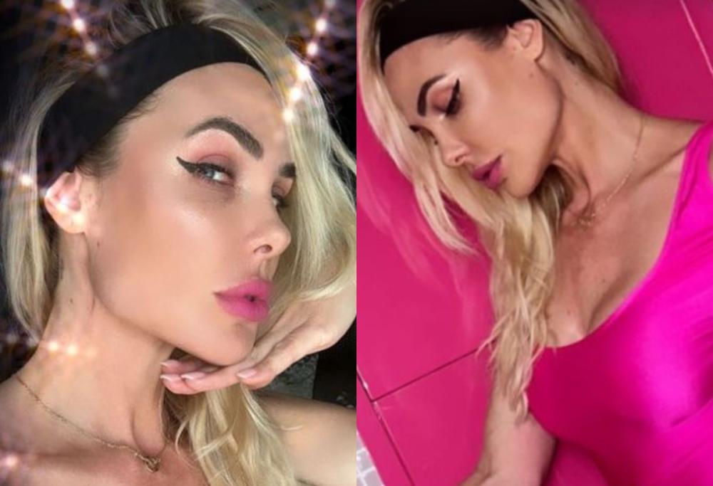 Ilary Blasi e il look Barbie per andare a vedere il film: le foto