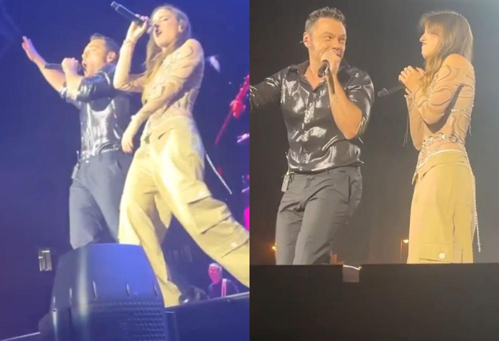 Tiziano Ferro ospita Angelina Mango al suo concerto: l’esibizione