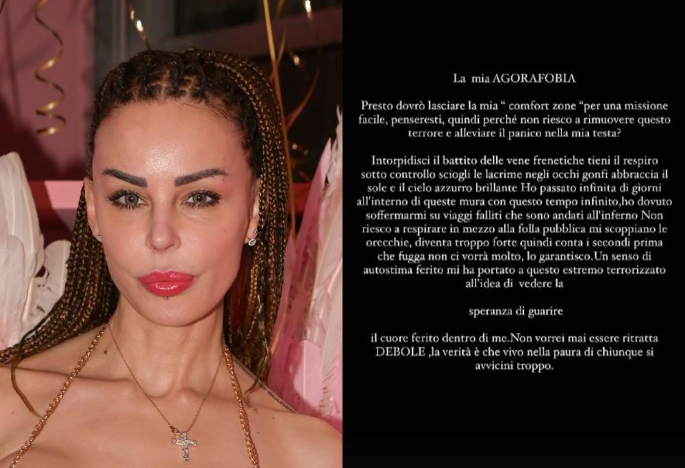 Nina Moric, la confessione choc sui social: "Soffro di agorafobia"